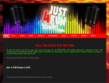 Tablet Screenshot of just4funradio.com